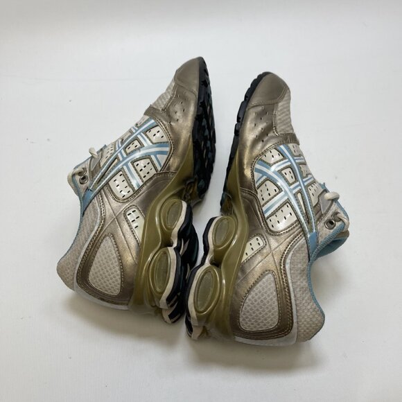 Y2K Asics Gel Frantic 2 Running Shoes Wom Sz 8.5 US Baly Blue / Gold Shox Read - Picture 11 of 14